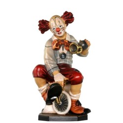 Clown auf Fahrrad