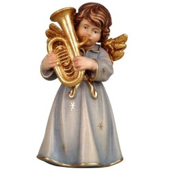 Bell angel standing with tuba