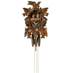 Cuckoo clock with birds and dancers