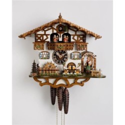 Cuckoo clock with beergarden