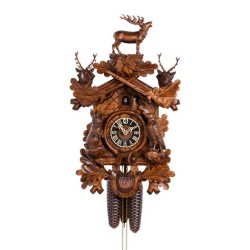 Cuckoo clock with deer