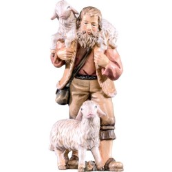 Shepherd with 2 sheep R.K.