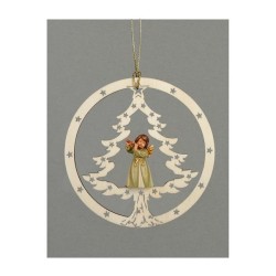 Christmas tree with angel with flute